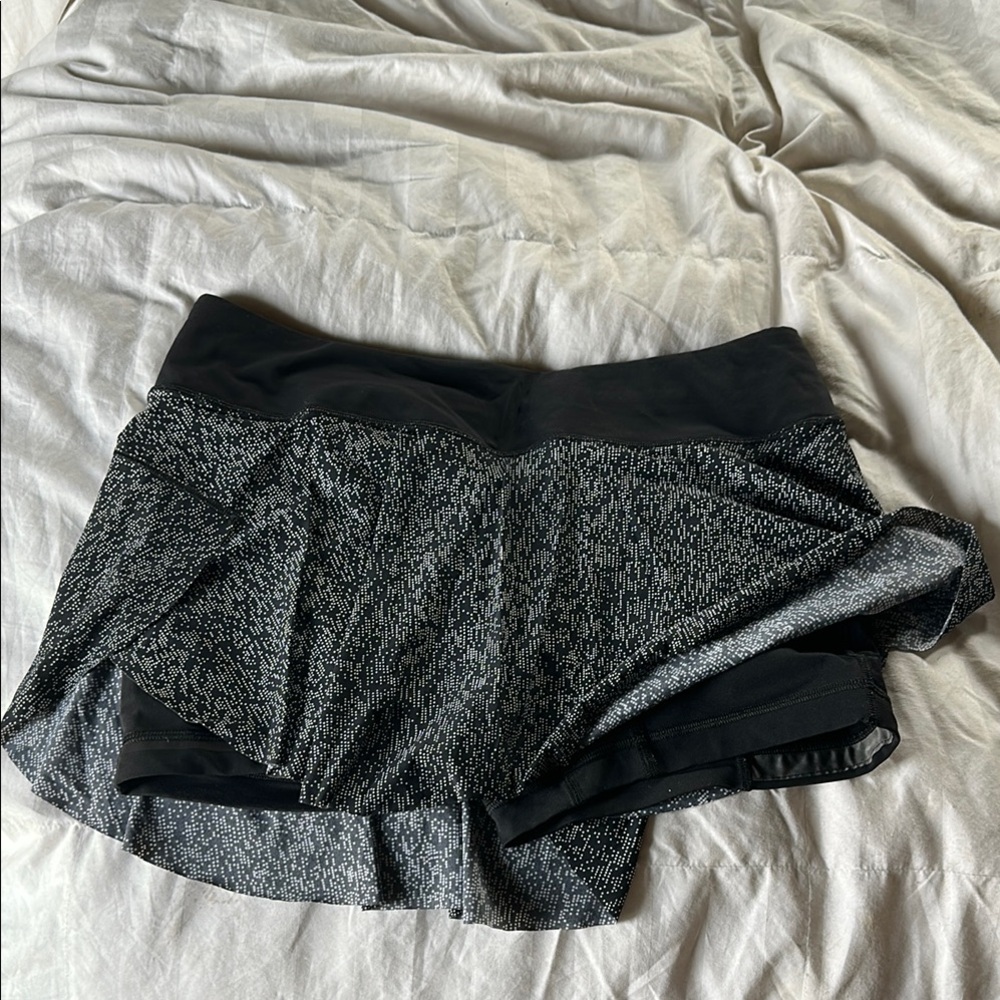 Lululemon Athletica Black and Gray Athletic Shorts